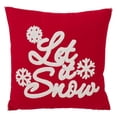 thumbnail image 1 of SARO 3272.R18S Laisser Neiger Noël Coton Mélangé Oreiller avec Duvet Remplissage Rouge, 1 of 1