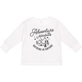 thumbnail image 3 of Inktastic Adventure Awaits Outside in Nature with Tent and Mountains Boys or Girls Long Sleeve Toddler T-Shirt, 3 of 5
