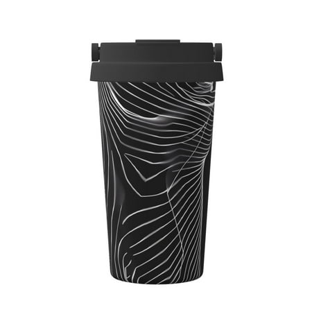 

Junzan Geometric Lines Dog Art for Stainless Steel Vacuum Insulated Tumbler - Reusable Insulated Cold Brew Iced Coffee Cup Thermos -Gifts for Women Men Him Her