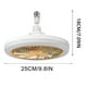 thumbnail image 3 of Luz de ventilador de techo con control remoto y aromaterapia - LED súper brillante de 25 cm, ventilador de 3 velocidades y 3 modos de luz, base E27 para dormitorio del salón, 3 of 8