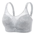 thumbnail image 5 of ALLLIST Women Bras No Wire Embroidery Gray Bralette Comfy T Shirt Ladie Bras Size 36-44, 5 of 5