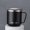 black, variant on Office Home Leak-Proof with Cover With Handle Stainless Steel Vacuum Flask Milk Coffee Cup Insulated Water Cups RED