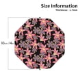 thumbnail image 2 of Sigee Lilies Flowers for Water-Resistant, Heat-Resistant, Non-Slip Leather Coasters Set, Ideal for Coffee Table, Office, Bar, Home Decor-Octagon, 2 of 6