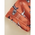 thumbnail image 6 of Coduop Baby Boys Summer Jumpsuit Bull Head Print Short Sleeve Hooded Romper for Newborn Infant, 6 of 8