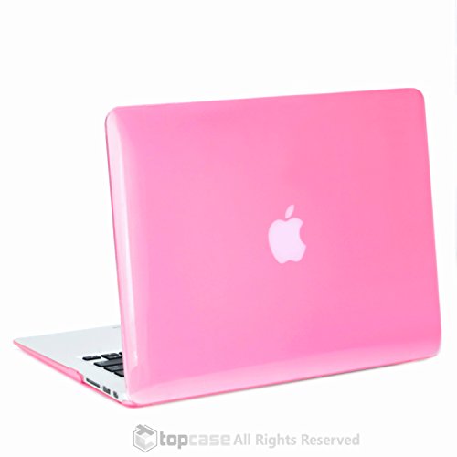 TopCase Crystal See Thru Hard Case Cover for Macbook Air 13&quot; (A1369 and A1466) with TopCase Mouse Pad (PINK)