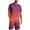 A-Watermelon Red, variant on GERsome Men's 2 Piece Outfits Short Sleeve Crewneck Tops and Shorts Tracksuits Summer Lounge Sets M-4XL
