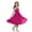 #0104-Hot Pink, variant on Womens Dresses Spaghetti Strap Ruched Bodice Flared Hem Loose Fit Cute Summer Style (Not for Adults) Gift
