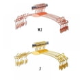 thumbnail image 4 of Perchas Savlot para faldas con pinzas, de metal, para pantalones, resistentes, ultrafinas, ahorradoras de espacio, ideales para sujetadores, bragas y ropa interior., 4 of 4