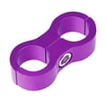 thumbnail image 6 of 4 Pcs AN8 Car Hose Separator Clamp Connector for Oil Fuel Water Hose Line Purple, 6 of 9