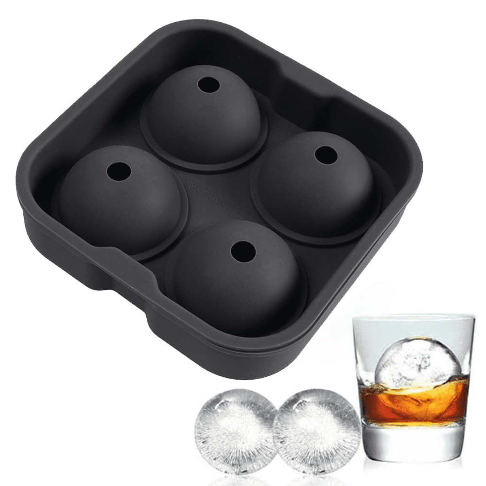 Ice Ball Maker Molds for Whiskey Cocktail , Craft Round Ice Cube Maker