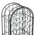 thumbnail image 5 of HOMCOM 35 Bottle Wrought Iron Wine Rack Cabinet with Lock,  Black, 5 of 8
