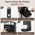 thumbnail image 5 of Iced Coffee Maker, Single Serve Coffee Maker with 3 Brewing Options for K Cup Pod or Ground Coffee, 30oz Removable Water Reservoir & Reusable Filter, Ideal for Home & Office, Black, 5 of 8