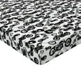 thumbnail image 2 of Ambesonne Motorcycle Fitted Sheet, Retro Chopper Design, Twin XL Size, Black White, 2 of 3