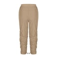 thumbnail image 7 of SCSAlgin Summer Capris for Women Lightweight Elastic Waist Capri Pants Soft Stretch Joggers with Pockets, 7 of 7