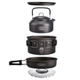 thumbnail image 1 of Juego de utensilios de cocina para acampar 3 unidades con hervidor de agua olla para senderismo y Picnic, 1 of 9