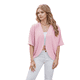 thumbnail image 3 of Cárdigan con Cuello en V y Aberturas Laterales, Color Rosa Talla S, 3 of 10