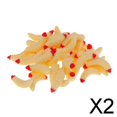 thumbnail image 1 of Paquete de 50 Uds. Señuelo de Pesca Sharpla Larva de Cebos Blandos Color Beige 2 Piezas, 1 of 8