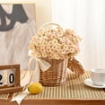thumbnail image 5 of Fake White Flowers, 4 Bouquet/24 Pcs Daisy Flowers Artificial, 10 Inch Fake Daisies Outdoor Plants, Spring Wild Flowers for Wedding Daisy Party Decorations (White), 5 of 5