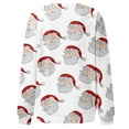 thumbnail image 5 of Bmisegm T-Shirt à Manches Longues pour Femmes, Col Rond, Imprimé, Blanc TG, 5 of 5