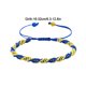 thumbnail image 1 of Pulseras para mujer, regalos para mujer, conjunto de pulsera ucraniana amarilla y azul, pulsera de cuerda, pulseras de hilo, pulsera con cristal natural, pulsera con colgante, 1 of 2