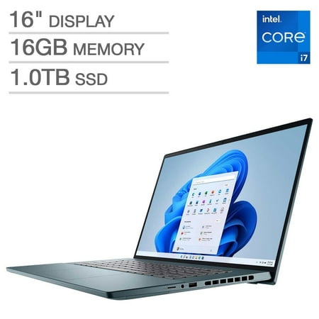 Dell Inspiron Plus 16" Laptop - 12th Gen i7-12700H - 3K (3072x1920) - Windows 11 Notebook 16GB RAM 1TB SSD