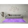 thumbnail image 3 of Ahgly Company Indoor Rectangle Abstract Purple Modern Area Rugs, 2' x 4', 3 of 4