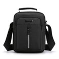 thumbnail image 1 of Bolsa bandolera simple Bolsa de mensajero de moda para hombre para vacaciones de fin de semana (negro) Tmvgtek Para Estrenar, 1 of 9
