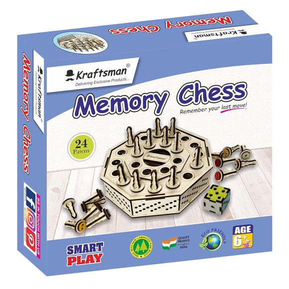 Kraftsman Jeu d'Échecs n Memory pour Enfants