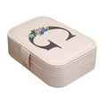 thumbnail image 2 of Birdeem 26 Letters Earring Jewelry Display Storage Box Case Organizer Flannel Tray Holder Gift, 2 of 10
