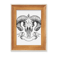 thumbnail image 1 of Goat l Animal Sketch Illustrations Desktop Wooden Photo Frame Display Picture Art Painting Multiple Sets, 1 of 3