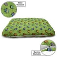 thumbnail image 3 of Pop Art Pet Bed, Comics Style Pow Bang Yeah Wordings Sci Fi Graphic Novels Style, Chew Resistant Pad for Dogs and Cats Cushion with Removable Cover, 24" x 39", Lime Green and Multicolor, by Ambesonne, 3 of 4