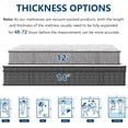 thumbnail image 5 of 6V-Sermmoo 14 inch Twin XL Size Mattress Gel Memory Foam Mattress, Fiberglass free, Medium Firm Feel,Mattress in a Box, 5 of 8