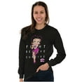 thumbnail image 3 of Betty Fight Breast Cancer Positivity Women Plus Size Long Sleeve Tee Brisco Brands 2X, 3 of 5