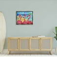thumbnail image 2 of Stupell Industries Flamingo Friends Tropical Island Coast Graphic Art Luster Gray Floating Framed Canvas Print Wall Art, Design by Paul Brent, 2 of 6