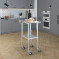 thumbnail image 4 of AmGood 18 in. x 24 in. Stainless Steel Table with Casters | Kitchen Prep Table On Wheels, 4 of 9