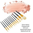 thumbnail image 3 of Makeup Brushes Set, Dense Bristle Soft Bristle Complete Set Makeup Tool Synthetic Fiber Hair Cosmetic Brushes Set With Storage Bag For Makeup Beginner For Home, 3 of 8