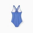 thumbnail image 4 of PatPat Girls Swimsuit Family Matching Swimwear Blue Cutout Criss Cross Wetsuit One-Piece Bathing Suit,2-9Y, 4 of 14