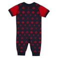thumbnail image 3 of Newborn  Navy Atlanta Braves Hard 90 Coveralls, 3 of 3