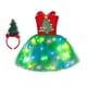 thumbnail image 4 of Vestido de de Navidad para niñas, vestido de fiesta de Navidad iluminado con diadema, luces LED, disfraz de Navidad para juegos de , M M, 4 of 9