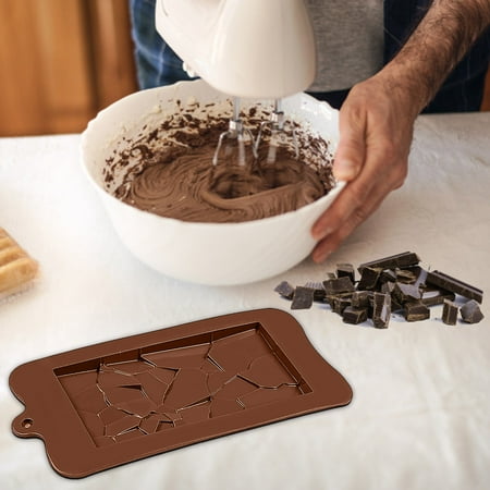 

UNLLLL Chocolate Chocolate Cake Soap Baking Ice Tray Mould for Cake Chocolate Biscuit