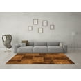 thumbnail image 3 of Ahgly Company Indoor Rectangle Patchwork Orange Transitional Area Rugs, 8' x 12', 3 of 4