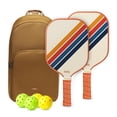 thumbnail image 1 of Set de palas de pickleball Dinkly, 2 raquetas de grafito y fibra de vidrio, 1 of 7