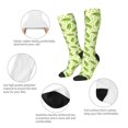 thumbnail image 3 of Naloa Green Peas Knee Socks, High Socks Long Stretchy Sock Women Knee High Stocking, Long Socks for Women, 3 of 6