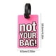 thumbnail image 3 of ¡Descuento Extra!, Etiqueta de equipaje de goma blanda de PVC con letras en inglés, etiqueta de moda para mochilas y bolsos Akmoler, 3 of 9