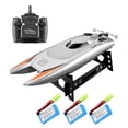 thumbnail image 2 of Lancha de velocidad RC, barco de remos para carreras, transmisor de control remoto, barco con potente Batería Silver 3, 2 of 9