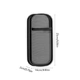 thumbnail image 3 of Clear Mesh Pencil Bag,Large Capacity Zipper Pencil Case with Elastic Band Pen Holder for Stationery Supplies Storage,Aesthetic Pencil Pouch for Teenager,Black, 3 of 7