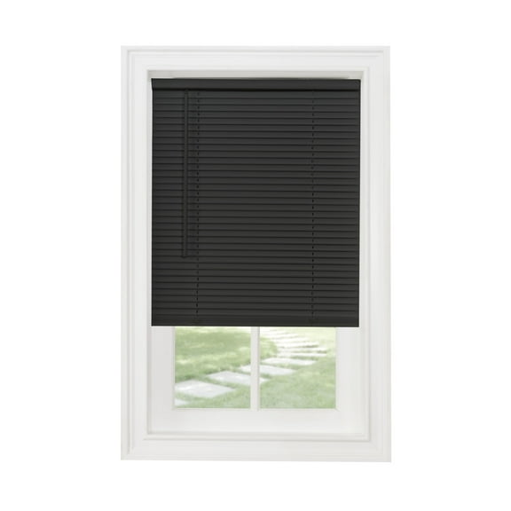 Ergode Cordless GII Morningstar 1" Light Filtering Mini Blind 23x64 - Black