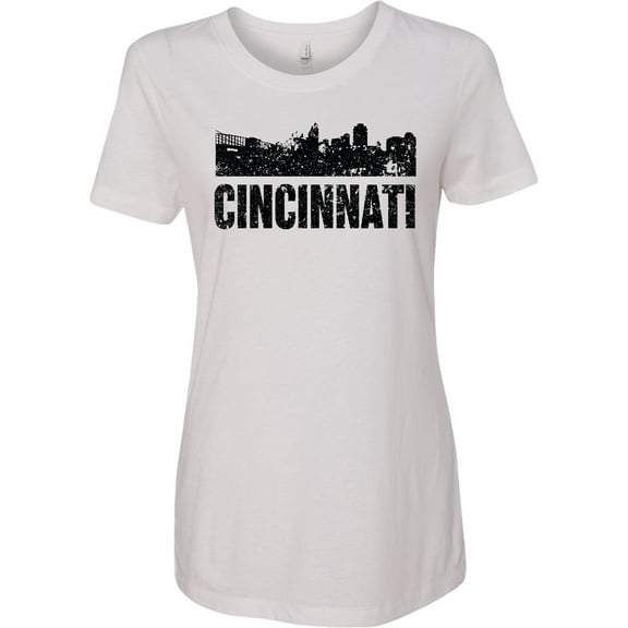 Inktastic Cincinnati Skyline Grunge Women's T-Shirt