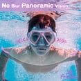 thumbnail image 2 of Gafas de natación Freela Kids con cubierta nasal para niños de 3 a 14 años, color morado, 2 of 7