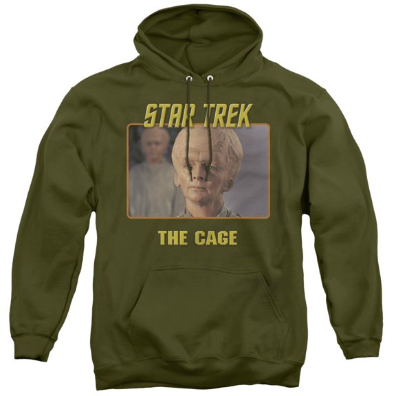 St Original The Cage Adult Pullover Hoodie Sweatshirt Military Green